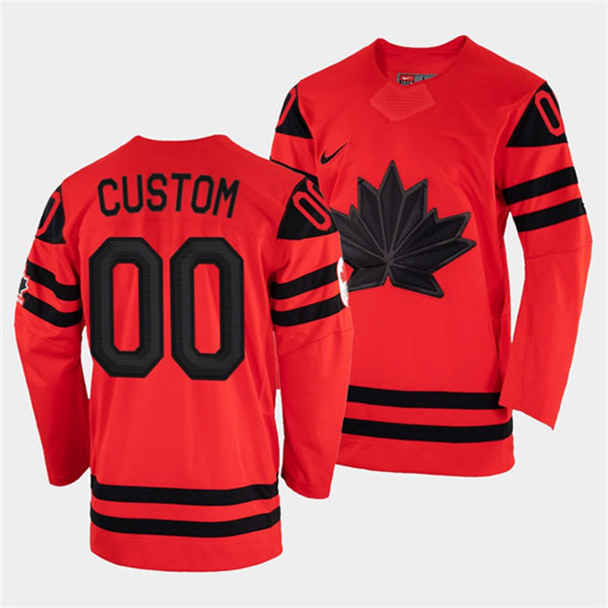 Canada Custom 2022 Beijing Winter Olympic Red Stitched Jersey