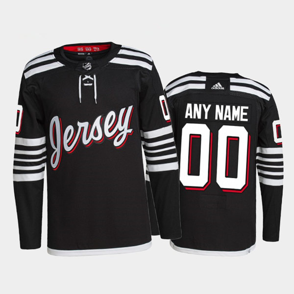 New Jersey Devils Custom 2021 22 Black Stitched Jersey