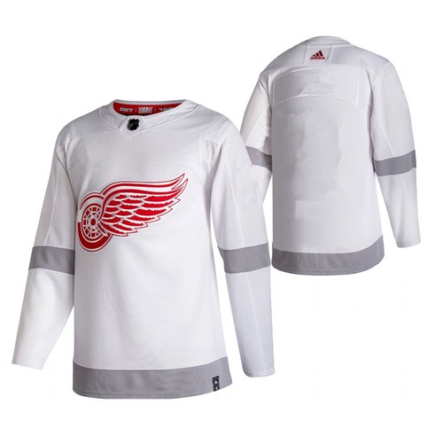 Detroit Red Wings White 2020-21 Reverse Retro Stitched Jersey