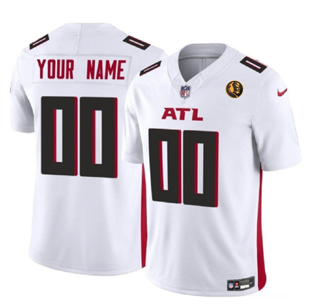 Atlanta Falcons Custom White 2023 F.U.S.E. With John Madden Patch Vapor Limited Stitched Jersey