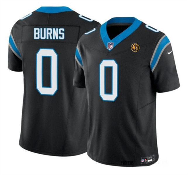 Carolina Panthers #0 Brian Burns Black 2023 F.U.S.E. With John Madden Patch Vapor Limited Stitched Jersey