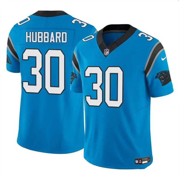 Carolina Panthers #30 Chuba Hubbard Blue 2023 F.U.S.E. Vapor Limited Stitched Jersey