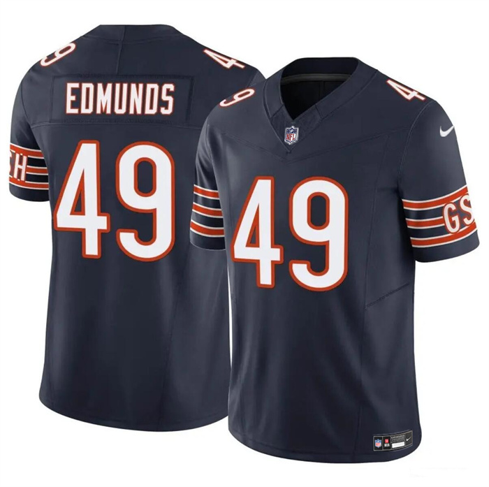 Chicago Bears #49 Tremaine Edmunds Navy 2023 F.U.S.E. Vapor Stitched Jersey