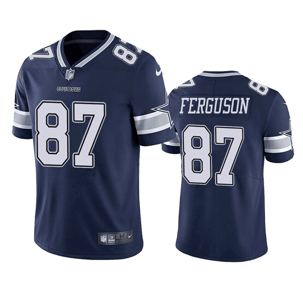 Dallas Cowboys #87 Jake Ferguson Navy Vapor Untouchable Limited Stitched Jersey