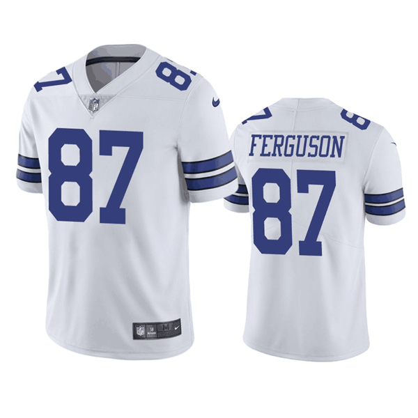 Dallas Cowboys #87 Jake Ferguson White Vapor Untouchable Limited Stitched Jersey