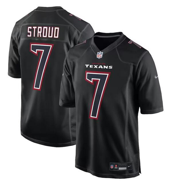 Houston Texans #7 C.J. Stroud Black Stitched Game Jersey