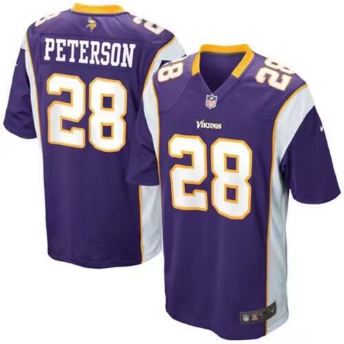 Minnesota Vikings #28 Adrian Peterson Purple Stitched Jersey