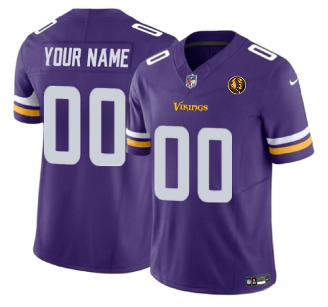 Minnesota Vikings Custom Purple 2023 F.U.S.E. With John Madden Patch Vapor Limited Stitched Jersey