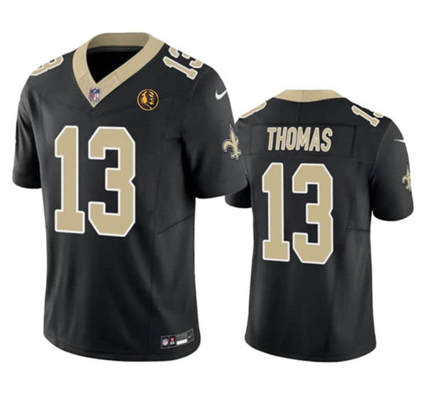New Orleans Saints #13 Michael Thomas Black 2023 F.U.S.E. With John Madden Patch Vapor Limited Stitched Jersey