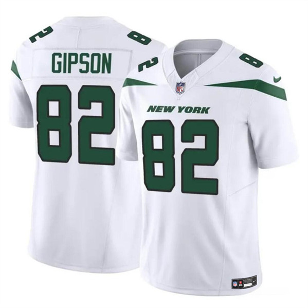 New York Jets #82 Xavier Gipson 2023 F.U.S.E. White Vapor Untouchable Limited Stitched Jersey