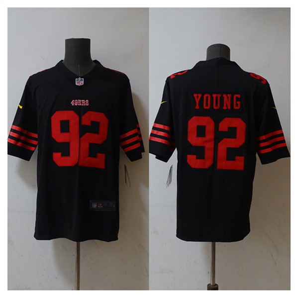 San Francisco 49ers #92 Chase Young Black 2023 F.U.S.E. Stitched Jersey
