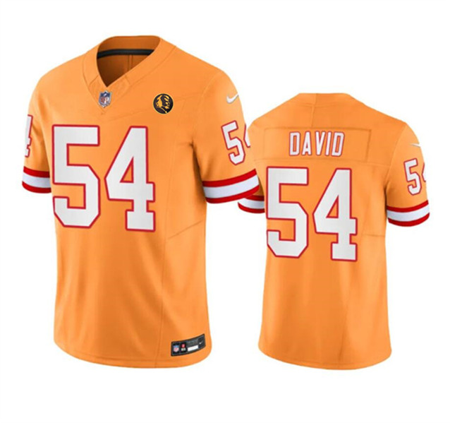 Tampa Bay Buccaneers #54 Lavonte David Orange 2023 F.U.S.E. Throwback With John Madden Patch Vapor Limited Stitched Jersey
