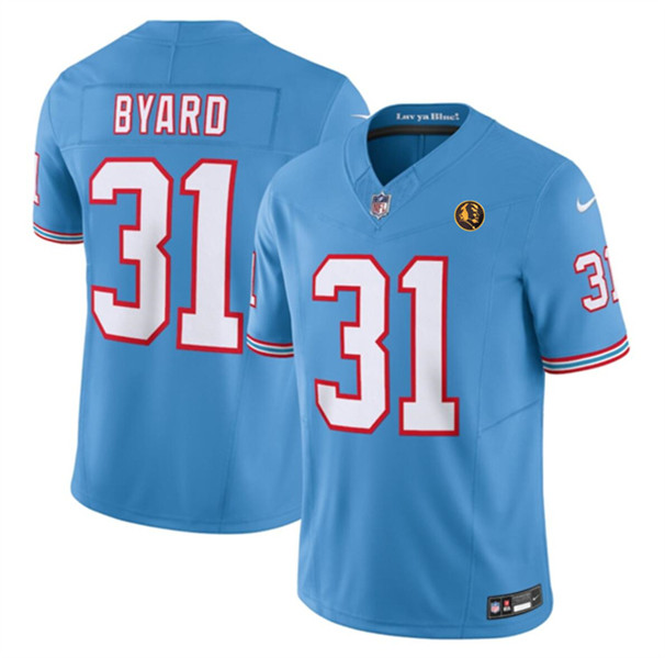 Tennessee Titans #31 Kevin Byard Blue 2023 F.U.S.E. Throwback With John Madden Patch Vapor Limited Stitched Jersey