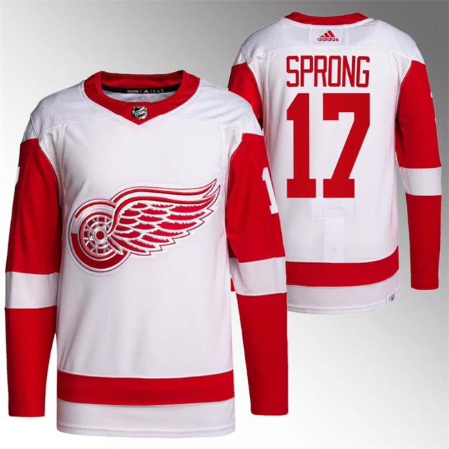 Detroit Red Wings #17 Daniel Sprong White Stitched Jersey