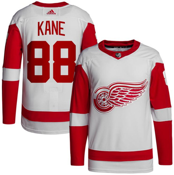Detroit Red Wings #88 Patrick Kane White Stitched Jersey
