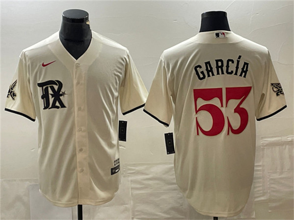 Texas Rangers #53 Adolis García Cream City Connect Cool Base Stitched Jersey