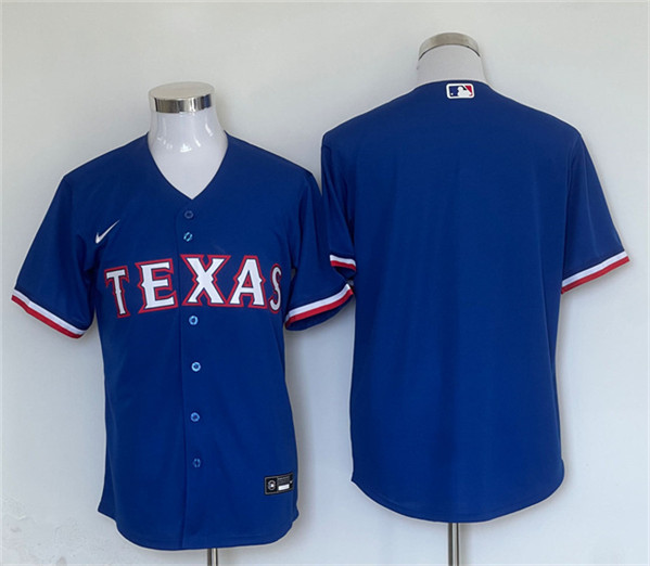 Texas Rangers Blank Royal Cool Base Stitched Jersey