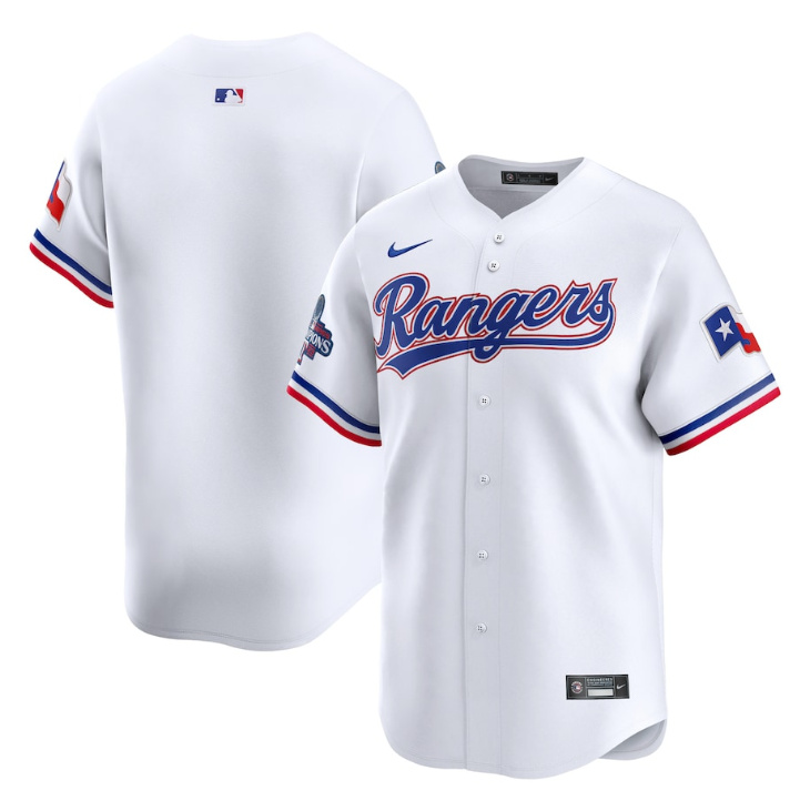 Texas Rangers Blank White 2023 World Series Champions Stitched Jersey