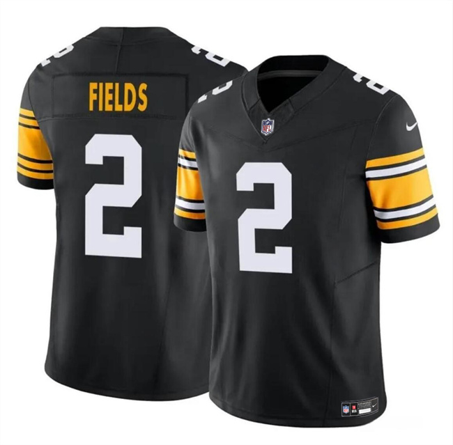 Pittsburgh Steelers #2 Justin Fields Black 2024 F.U.S.E. Vapor Untouchable Limited Stitched Jersey