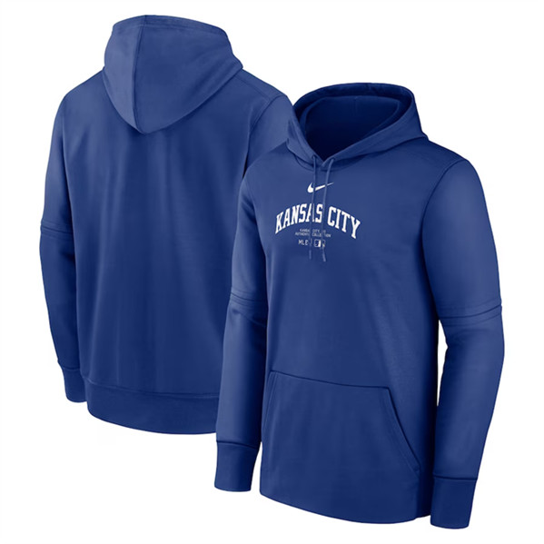 Kansas City Royals Royal Collection Practice Performance Pullover Hoodie