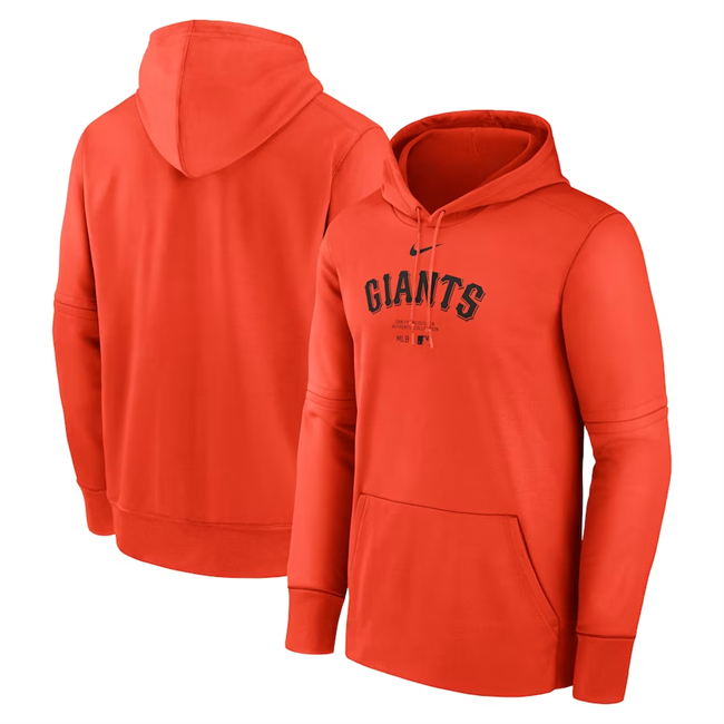 San Francisco Giants Orange Collection Practice Performance Pullover Hoodie
