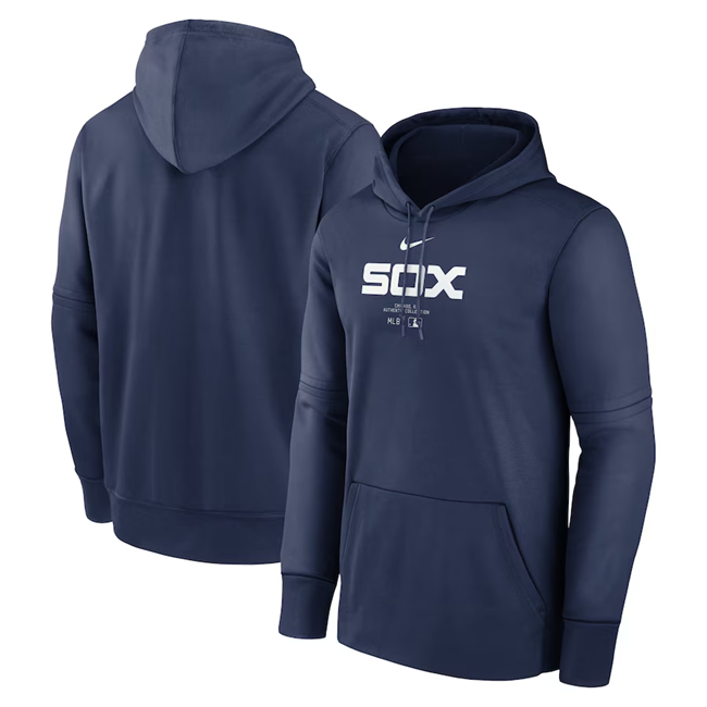 Chicago White Sox Navy Collection Practice Performance Pullover Hoodie