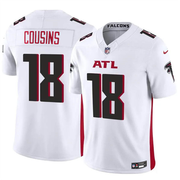 Atlanta Falcons #18 Kirk Cousins White 2023 F.U.S.E. Vapor Untouchable Limited Stitched Jersey