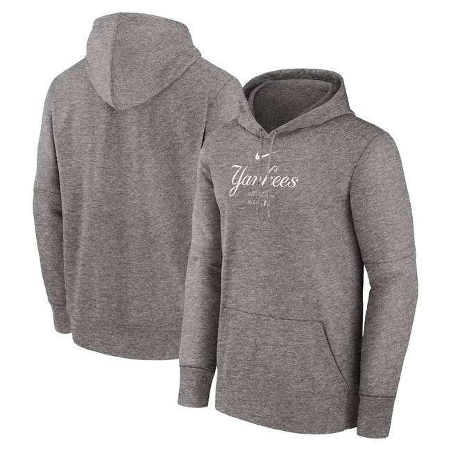 New York Yankees Gray Collection Practice Performance Pullover Hoodie