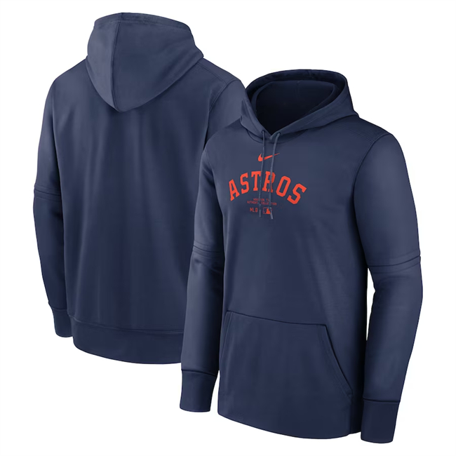 Houston Astros Navy Collection Practice Performance Pullover Hoodie
