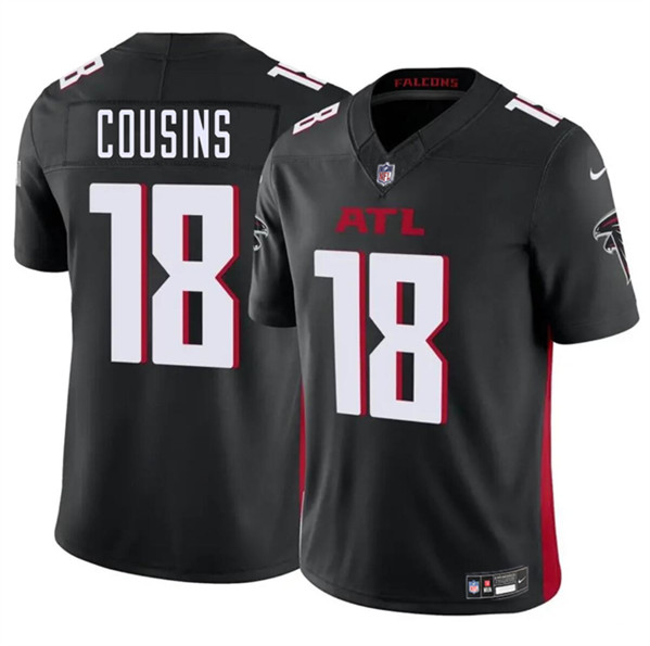 Atlanta Falcons #18 Kirk Cousins Black 2023 F.U.S.E. Vapor Untouchable Limited Stitched Jersey