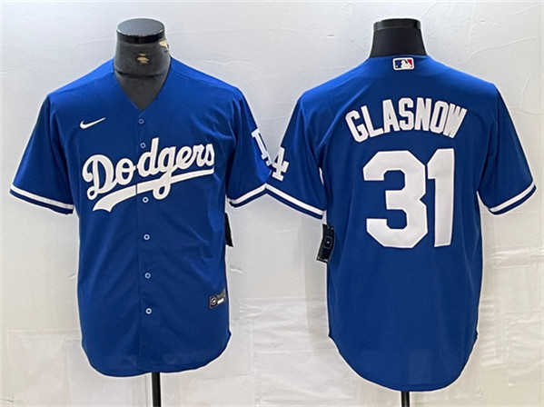 Los Angeles Dodgers #31 Tyler Glasnow Blue Cool Base Stitched Jersey