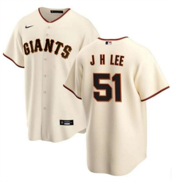 San Francisco Giants #51 Jung Hoo Lee Cream Cool Base Stitched Jersey