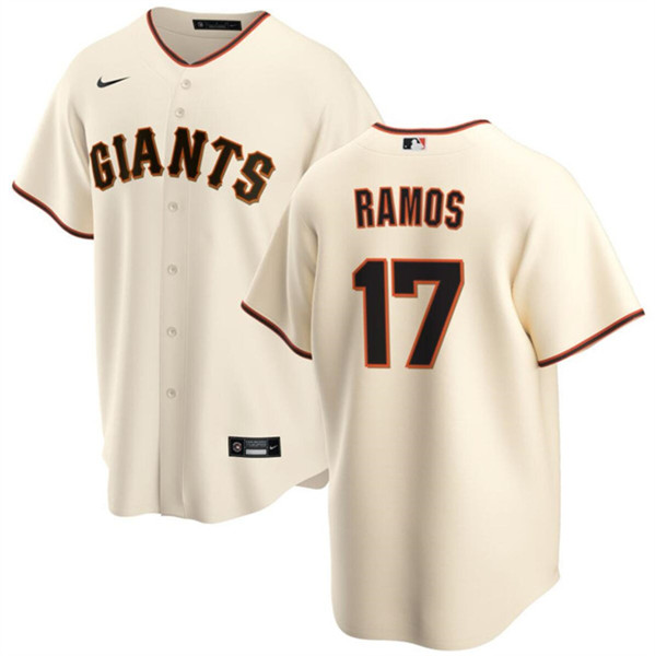 San Francisco Giants #17 Heliot Ramos Cream Cool Base Stitched Jersey