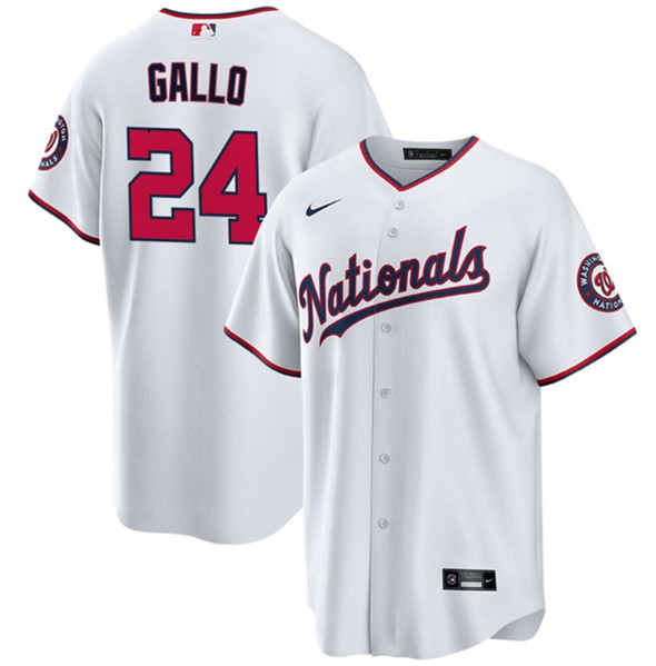 Washington Nationals #24 Joey Gallo White Cool Base Stitched Jersey