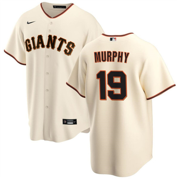 San Francisco Giants #19 Tom Murphy Cream Cool Base Stitched Jersey