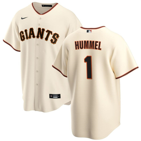 San Francisco Giants #1 Cooper Hummel Cream Cool Base Stitched Jersey
