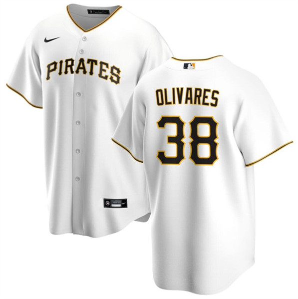 Pittsburgh Pirates #38 Edward Olivares White Cool Base Stitched Jersey