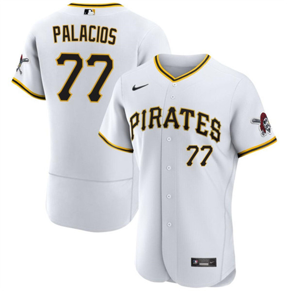 Pittsburgh Pirates #77 Joshua Palacios White Flex Base Stitched Jersey