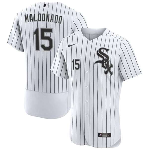 Chicago White Sox #15 Martín Maldonado White Flex Base Stitched Jersey