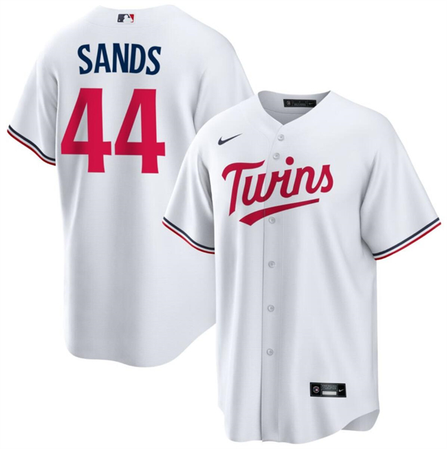 Minnesota Twins #44 Cole Sands White Cool Base Stitched Jersey