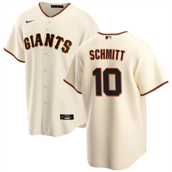 San Francisco Giants #10 Casey Schmitt Cream Cool Base Stitched Jersey