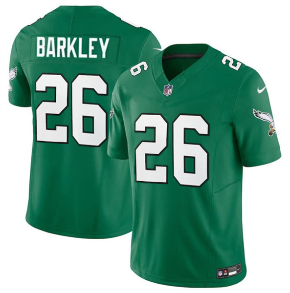 Philadelphia Eagles #26 Saquon Barkley Green 2023 F.U.S.E. Vapor Untouchable Limited Throwback Stitched Jersey