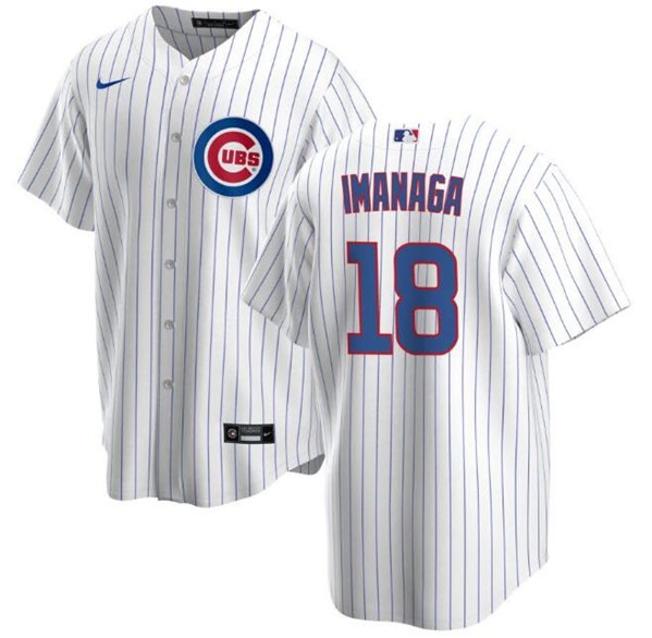 Chicago Cubs #18 Shōta Imanaga White Cool Base Stitched Jersey