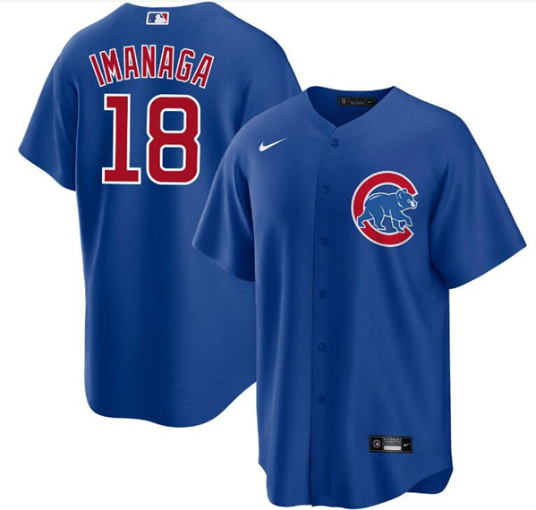 Chicago Cubs #18 Shōta Imanaga Blue Cool Base Stitched Jersey