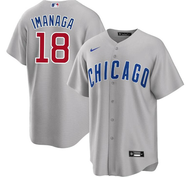 Chicago Cubs #18 Shōta Imanaga Gray Cool Base Stitched Jersey