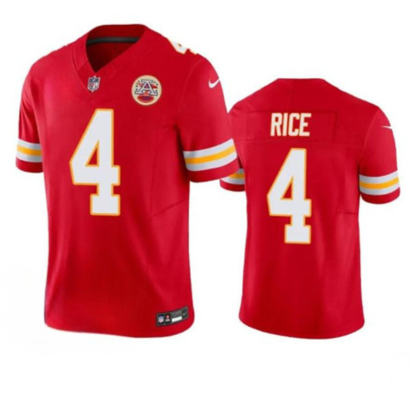Kansas City Chiefs #4 Rashee Rice Red 2024 F.U.S.E. Vapor Untouchable Limited Stitched Jersey