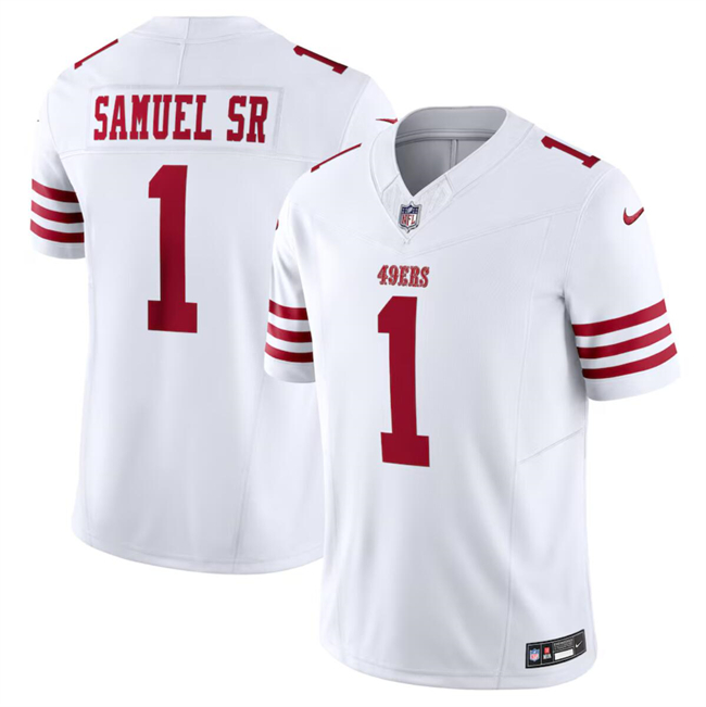 San Francisco 49ers #1 Deebo Samuel White F.U.S.E. Vapor Untouchable Limited Stitched Jersey