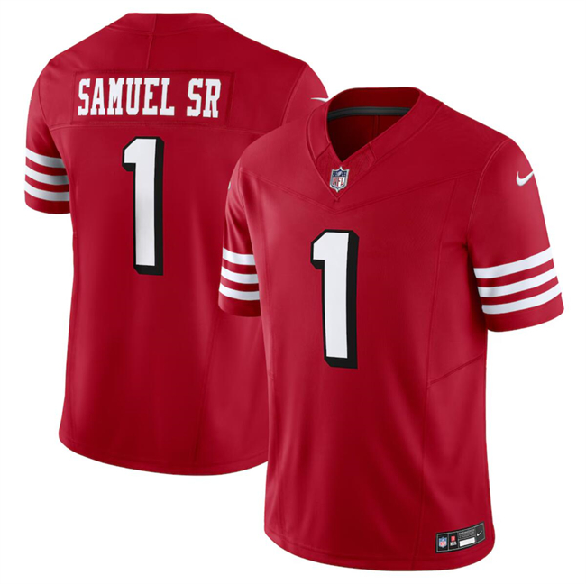 San Francisco 49ers #1 Deebo Samuel New Red F.U.S.E. Vapor Untouchable Limited Stitched Jersey