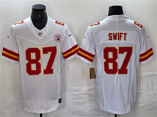 Kansas City Chiefs #87 Taylor Swift White F.U.S.E. Vapor Untouchable Limited Stitched Jersey