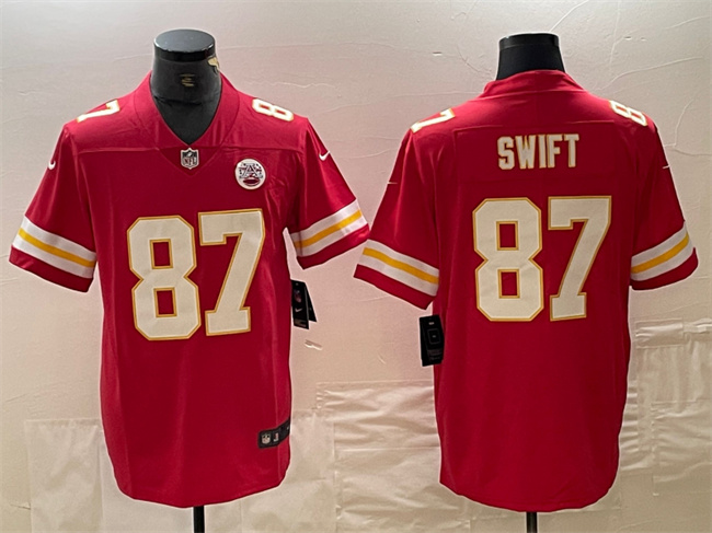 Kansas City Chiefs #87 Taylor Swift Red Vapor Untouchable Limited Stitched Jersey